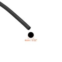 sourcing map EPDM gumena pjenasta brtvena traka 4 mm promjer 6 m dužina crna otporna na vremenske uvjete okrugli profil DIY brtvljenje 2