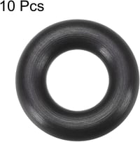 sourcing map Fluorgumi O-gyűrű tömítés fekete 6x13x3,5mm 10db 2