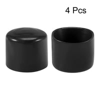 sourcing map Gumová koncovka 40 mm, 4 ks, čierna - na potrubie, na nábytkovú nohu 2
