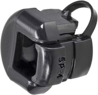 sourcing map Kerek Kábelvezető Grommet 6.4-7.6mm Fekete 17db 1