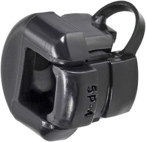 sourcing map Kerek Kábelvezető Grommet 6.4-7.6mm Fekete 17db