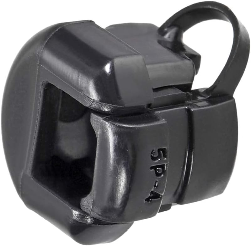 sourcing map Kerek Kábelvezető Grommet 6.4-7.6mm Fekete 17db