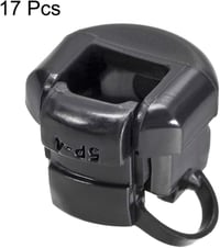 sourcing map Kerek Kábelvezető Grommet 6.4-7.6mm Fekete 17db 3