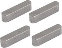 sourcing map Kulcskarika Rozsdamentes Acél 20x5x5mm 4db 1