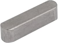 sourcing map Kulcskarika Rozsdamentes Acél 20x5x5mm 4db 3