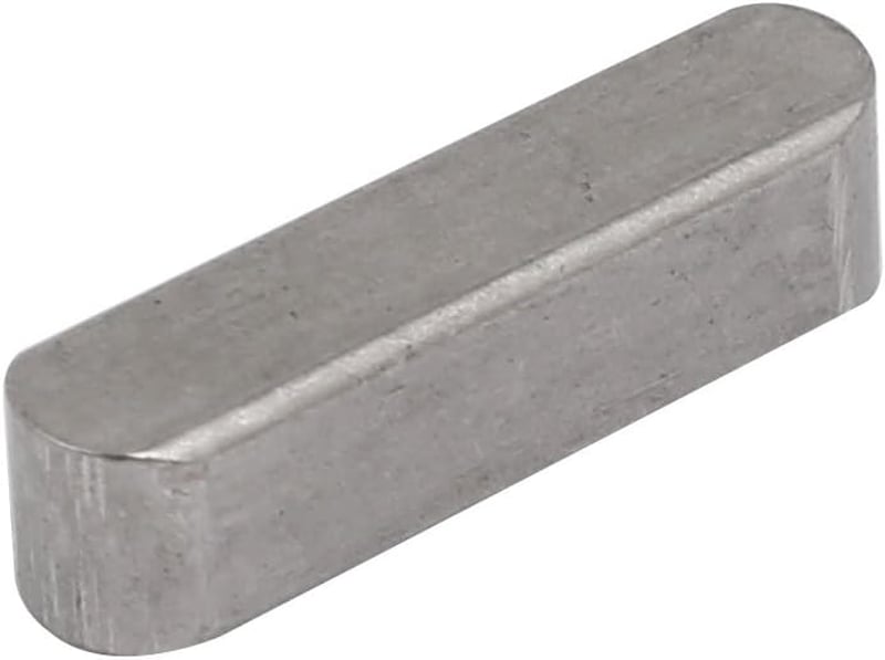 sourcing map Kulcskarika Rozsdamentes Acél 20x5x5mm 4db