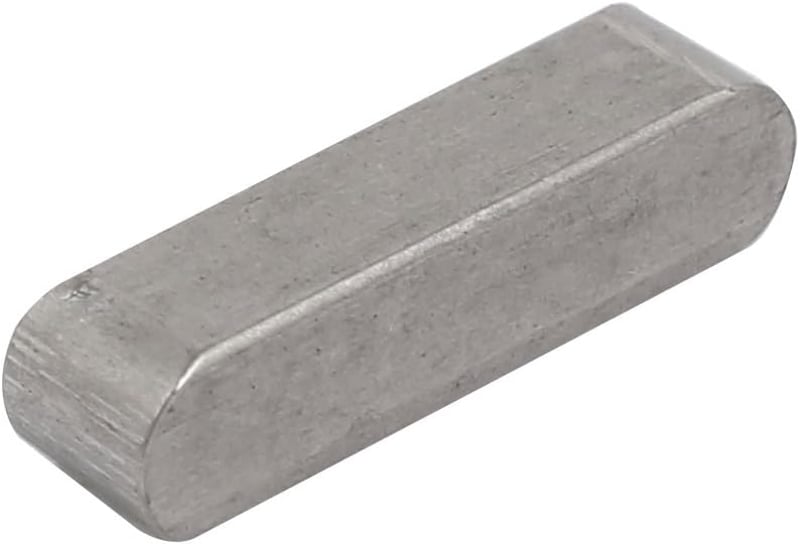 sourcing map Kulcskarika Rozsdamentes Acél 20x5x5mm 4db