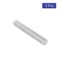 sourcing map M12x100mm Rozsdamentes Menetes Szár 5db Inox 304 Csavar Ipari Rögzítés 4