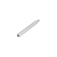 sourcing map dištančný stĺpik na dosky plošných spojov M3x40+6 mm, šesťhranný, poniklovaný, samec/samica - strieborný - 10 ks 2