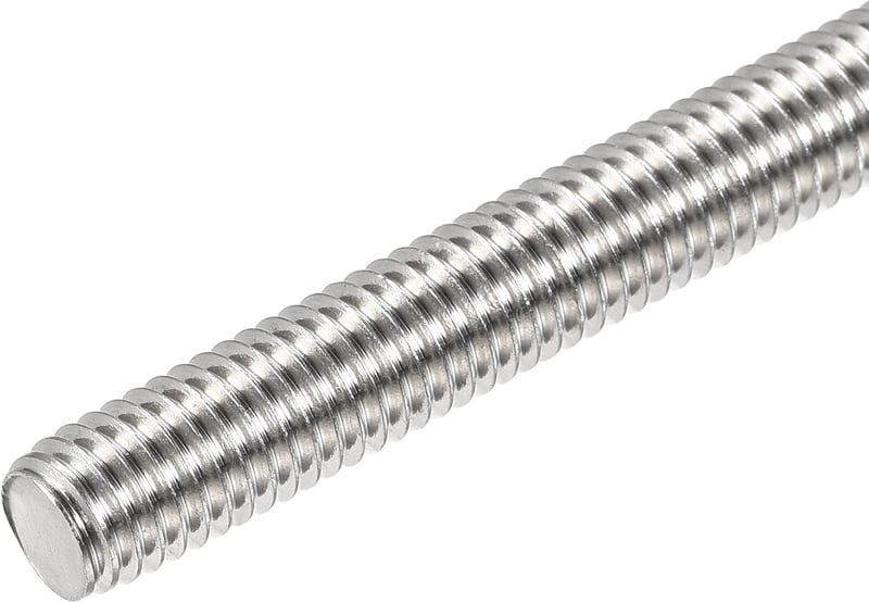 sourcing map M4x200mm Rozsdamentes Menetes Rúd 304 Inox Jobb Menet 4db - M4 x 200mm