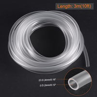sourcing map PVC cső 3mm belső átmérő 4mm külső átmérő 3 méter kondenzációs vízcső 5