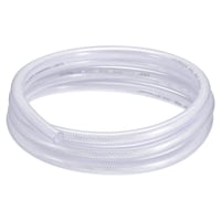 sourcing map PVC hadica s textilnou vložkou, priehľadná, 9x15 mm, 3 m kotúč 1
