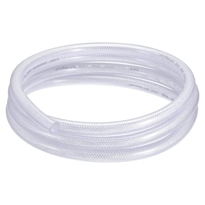 sourcing map PVC crijevo s tekstilnim ojačanjem, prozirno, 9x15 mm, rola od 3 m