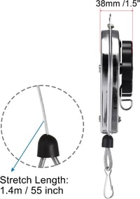 sourcing map Red 3-5 kg kihúzható rugós szerszá 4