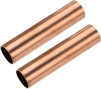 sourcing map Réz kerek cső 24mm OD 1mm falvastagság 10cm hosszú - 24mm x 1mm x 100mm 1