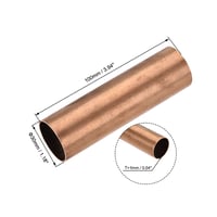 sourcing map medená okrúhla rúrka, vonkajší priemer 30 mm, hrúbka steny 1 mm, dĺžka 100 mm 2