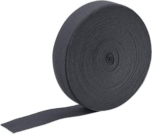 sourcing map Elastična gumena traka za šivanje, 20mm širine, 9m dužine, siva, za struk hlača, gumica za "uradi sam" ručni rad, tekstil