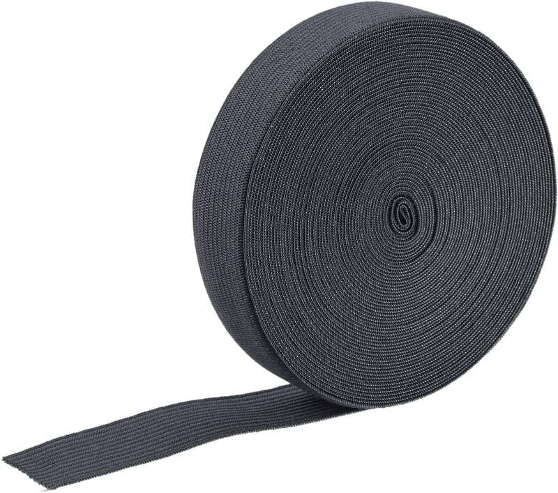 sourcing map Rugalmas Gumi Szalag Varráshoz 20mm Széles 9m Hosszú Szürke Derékpánt Nadrág Gumiszalag DIY Kézimunka Textil