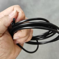 sourcing map Szilikon cső 2m 4mm belső átmérő fekete magas hőmérséklet 6