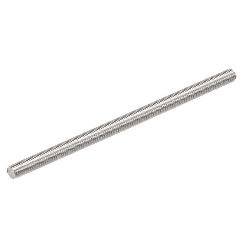 sourcing map Závitová tyč, M10x200mm, nehrdzavejúca oceľ 304, pravotočivý závit