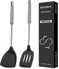SouxMux szilikon spatula 2db wok lapát nem tapadó BPA mentes hőálló 1