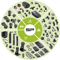 SP Connect Bike Bundle Universal Clamp SPC+ kerékpáros telefontartó bilincs - fekete 7