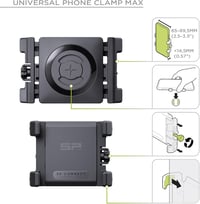 SP Connect Bike Bundle Universal Clamp SPC+ kerékpáros telefontartó bilincs - fekete 4