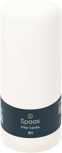 Spaas Fehér Pillar Gyertya 80/200 mm Szagtalan 100 Óra Égési Idő - 80x200 1