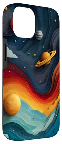 Space Designs by Dennex Obal na iPhone 14 s motívom galaktických planét, hviezd a vesmíru 3
