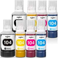 Multipack atramentových kaziet Spaceink 104, 2 balenia pre tlačiarne Epson ET-2820, ET-4800, ET-2870, ET-2810, ET-2862, ET-2826, ET-2856, ET-4810, 2 čierne, 2 azúrové, 2 purpurové 1