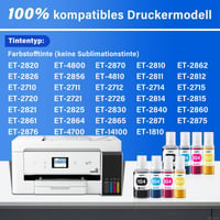 Multipack atramentových kaziet Spaceink 104, 2 balenia pre tlačiarne Epson ET-2820, ET-4800, ET-2870, ET-2810, ET-2862, ET-2826, ET-2856, ET-4810, 2 čierne, 2 azúrové, 2 purpurové 2