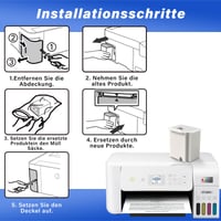 Spaceink náhradná vankúšiková súprava s resetovacím softvérom pre tlačiarne Ecotank ET-4800, ET-2820, ET-2720, ET-2871, ET-4700, L3110, ET-2870, ET-2880, ET-2400, ET-2811, 2 ks 6