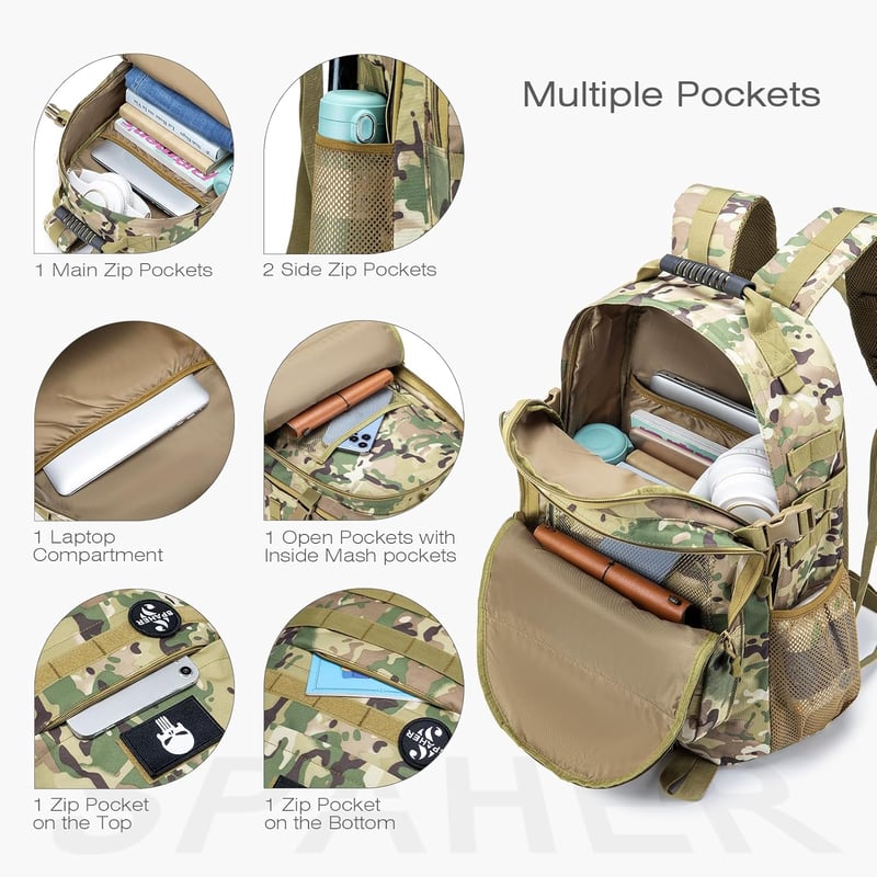 SPAHER B721 Unisex Hátizsák Iskolai Munka Utazás