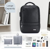 SPAHER Kézipoggyász Hátizsák 40x30x15 cm - Laptoptartós Utazótáska 15,6" Méretű Laptophoz, Vízálló Üzleti Hátizsák British Airways Járatokra 5