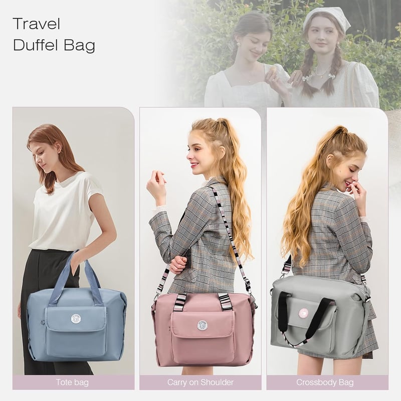 SPAHER Összehajtható Utazótáska 25L - Kézipoggyász Wizzair Méretű 40x30x20cm - Vízálló Többrekeszes Táska Repülőre - Zöld