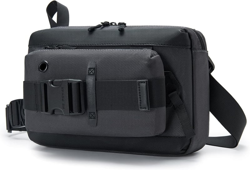 SPAHER Vízlepergető Mellkas Táska - Unisex Crossbody Válltáska, 5L, iPad/Tablet Kompatibilis, Szürke, Túrázáshoz, Utazáshoz