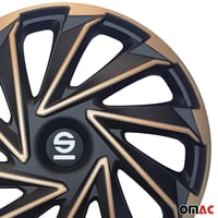 Set capace jante Sparco Varese - 14 inchi - Auriu/Negru - 4 bucăți 7
