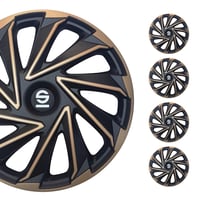 Set capace jante Sparco Varese - 14 inchi - Auriu/Negru - 4 bucăți 1
