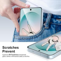 SPARIN Ochranné tvrdené sklo na Samsung Galaxy S26, 3 ks – 6,3 palca, tvrdosť 9H, HD priehľadné, kompatibilné s čítačkou odtlačkov prstov 5