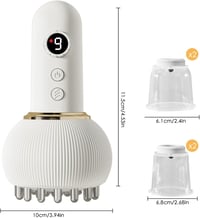 Aparat de masaj anticelulitic Sparklenut cu drenaj limfatic, 9 trepte de intensitate, ventuză cu vacuum pentru spate, gât, picioare și Gua Sha 4