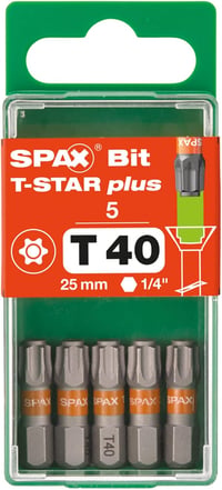 SPAX T-Star Plus Csavarozó Bit Készlet Professzionális Használatra 4