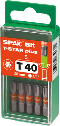 SPAX T-Star Plus Csavarozó Bit Készlet Professzionális Használatra 3