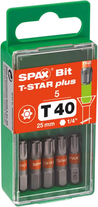 SPAX T-Star Plus Csavarozó Bit Készlet Professzionális Használatra 2