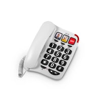 SPC Comfort Numbers 2 fiksni telefon za starije osobe s velikim tipkama i fotobiranjem – bijeli 1