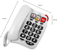 SPC Comfort Numbers 2 Időseknek Nagy Gombos Vezetékes Telefon Fotóval 5