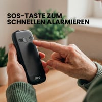 Mobilný telefón pre seniorov SPC Fortune 2 Max 4G s nabíjacím stojanom, 2,4-palcovým displejom, veľkými tlačidlami, hlasitosťou zvonenia 104 dB, SOS funkciou, čierny 6