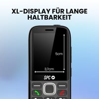 Mobilný telefón pre seniorov SPC Fortune 2 Max 4G s nabíjacím stojanom, 2,4-palcovým displejom, veľkými tlačidlami, hlasitosťou zvonenia 104 dB, SOS funkciou, čierny 2