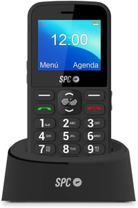 SPC Fortune 2 nagy gombos senior mobiltelefon USB-C töltőállomással - fekete 1