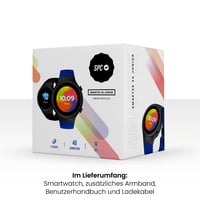 Detské inteligentné hodinky SPC Smartee 4G Junior s GPS a videohovorom – modro-čierny dvojitý remienok 8