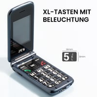 SPC Stella 3 4G preklopni mobitel prilagođen starijim osobama, velike tipke, SOS tipka, zaslon od 2,4 inča, crni — neispravan (stanje: vidi 2. sliku) 5